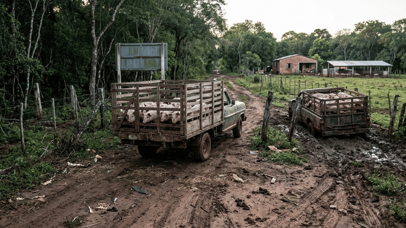 Contrabando de cerdos desde Brasil enciende alerta en Paraguay y golpea a productores de la frontera