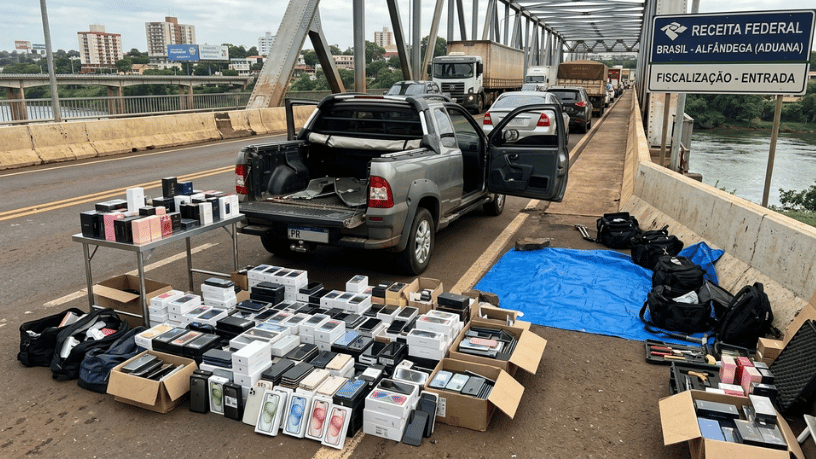 Paraguay refuerza la fiscalización en la frontera: incautación de 800 celulares alerta a brasileños que compran en Ciudad del Este
