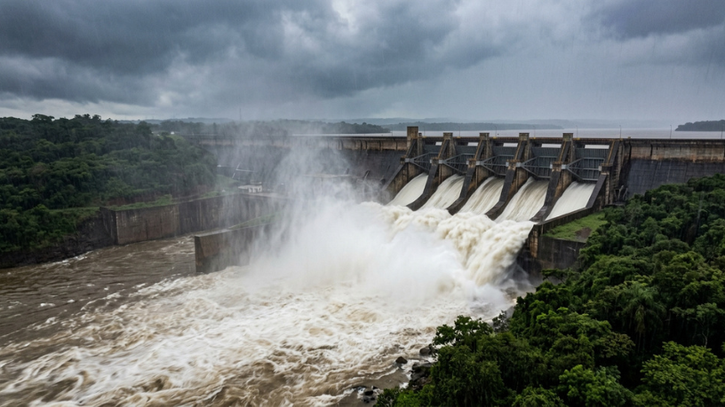 Itaipú abre el vertedero por lluvias intensas: qué significa para Paraguay, Brasil y la frontera